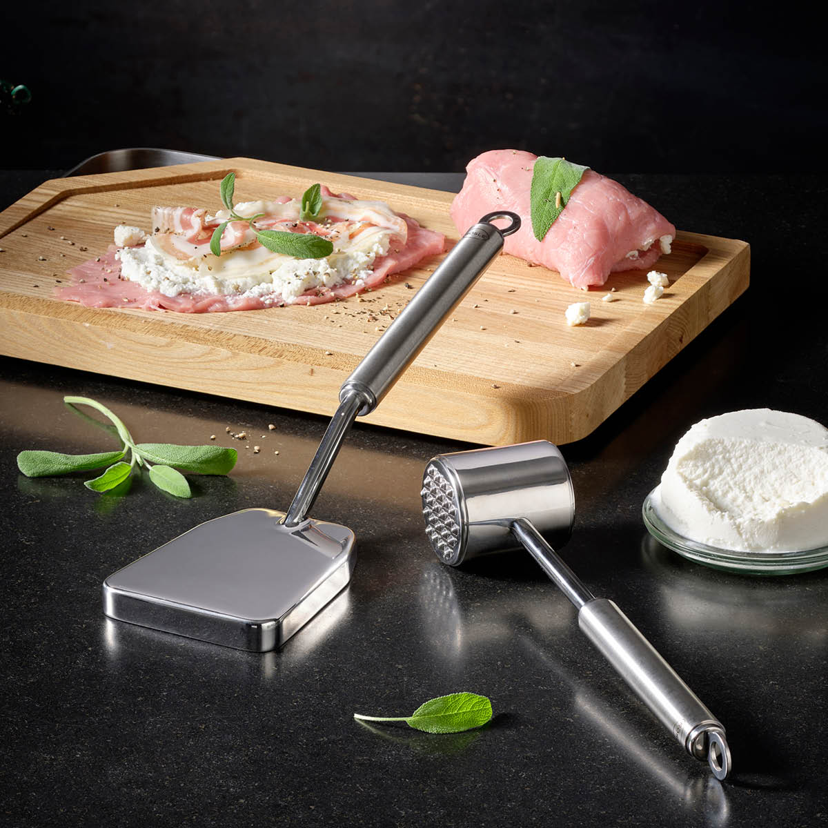 Köttklubba Stål 28 cm