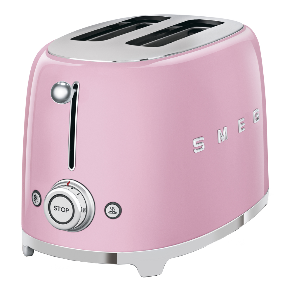 Smeg 50's Style Brödrost 2 skivor Rosa