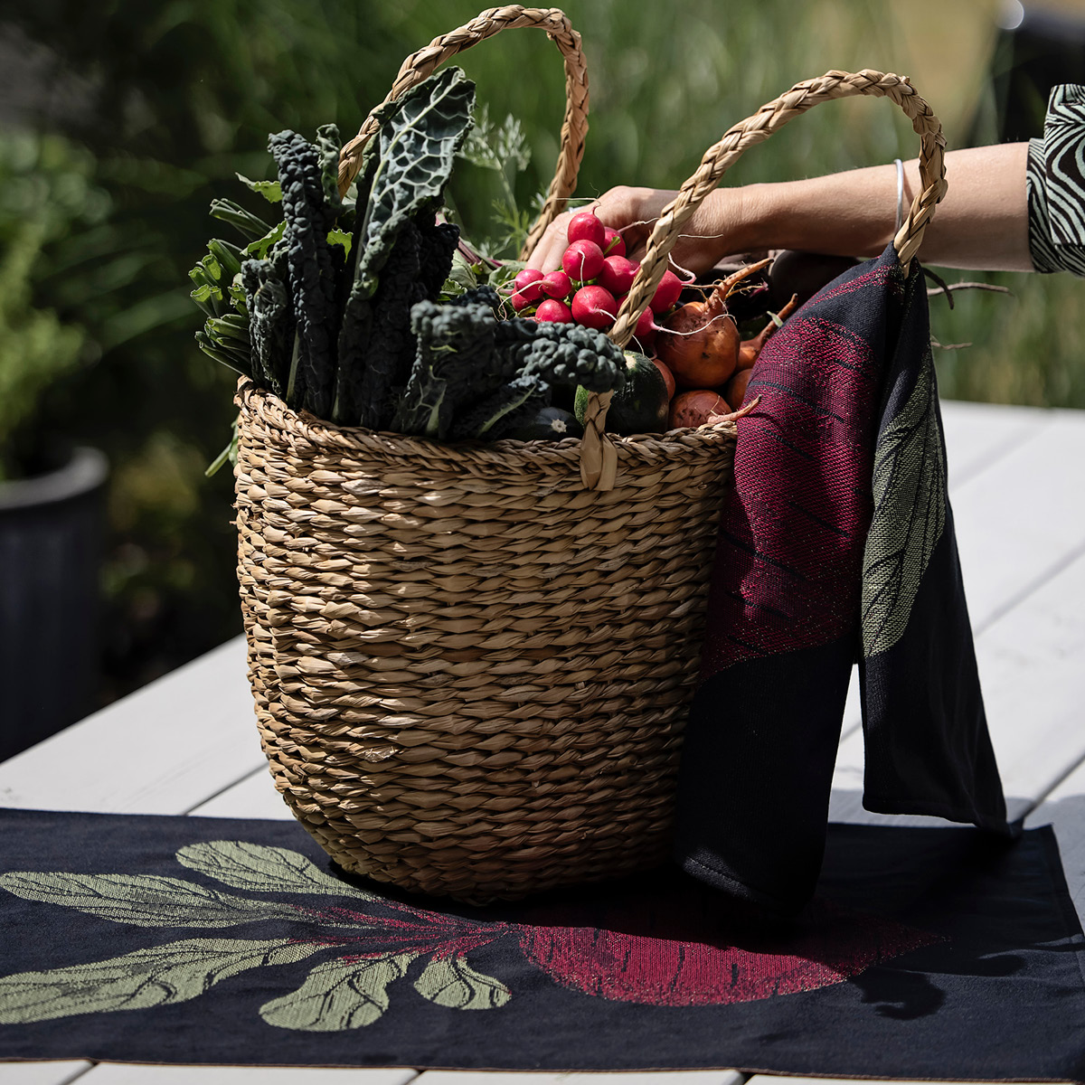 Kökshandduk Rödbeta 35x50 cm Svart