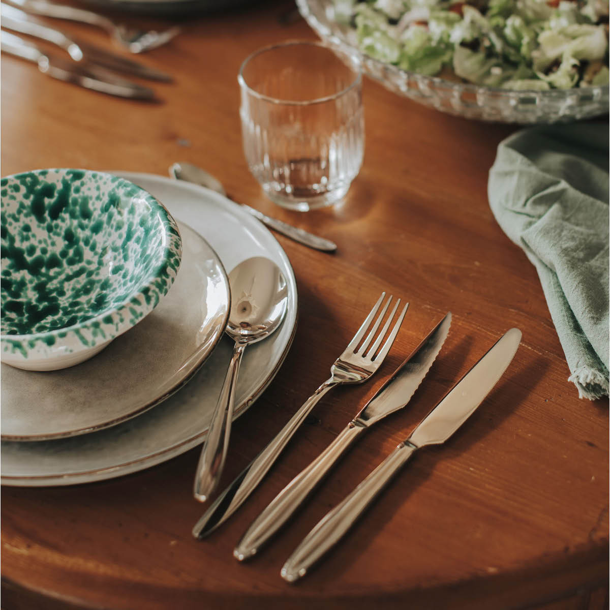 Estrid Bestickset 60-delar Slät Rostfri