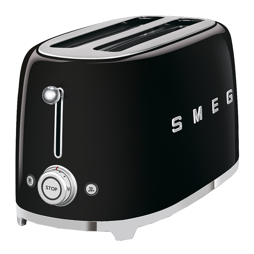 Smeg 50's Style Brödrost 4 skivor Svart