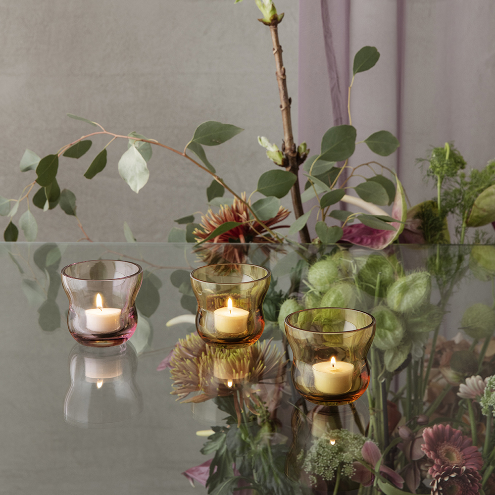 Calabas Ljuslykta 8.5 cm Amber