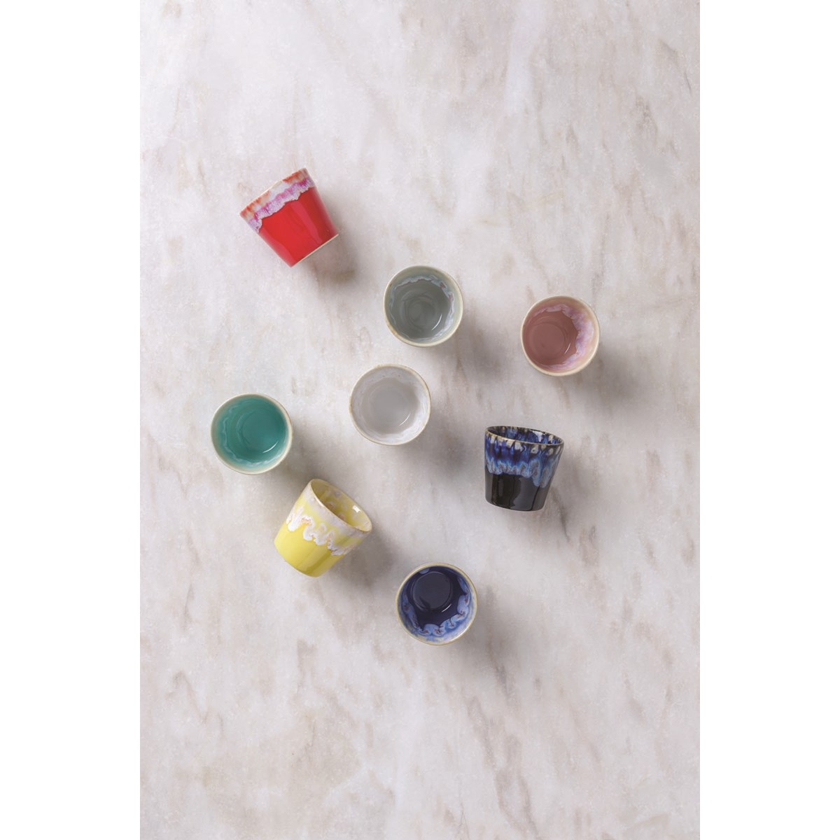 Gres Espressokopp 10 cl 6,5x6 cm Gul