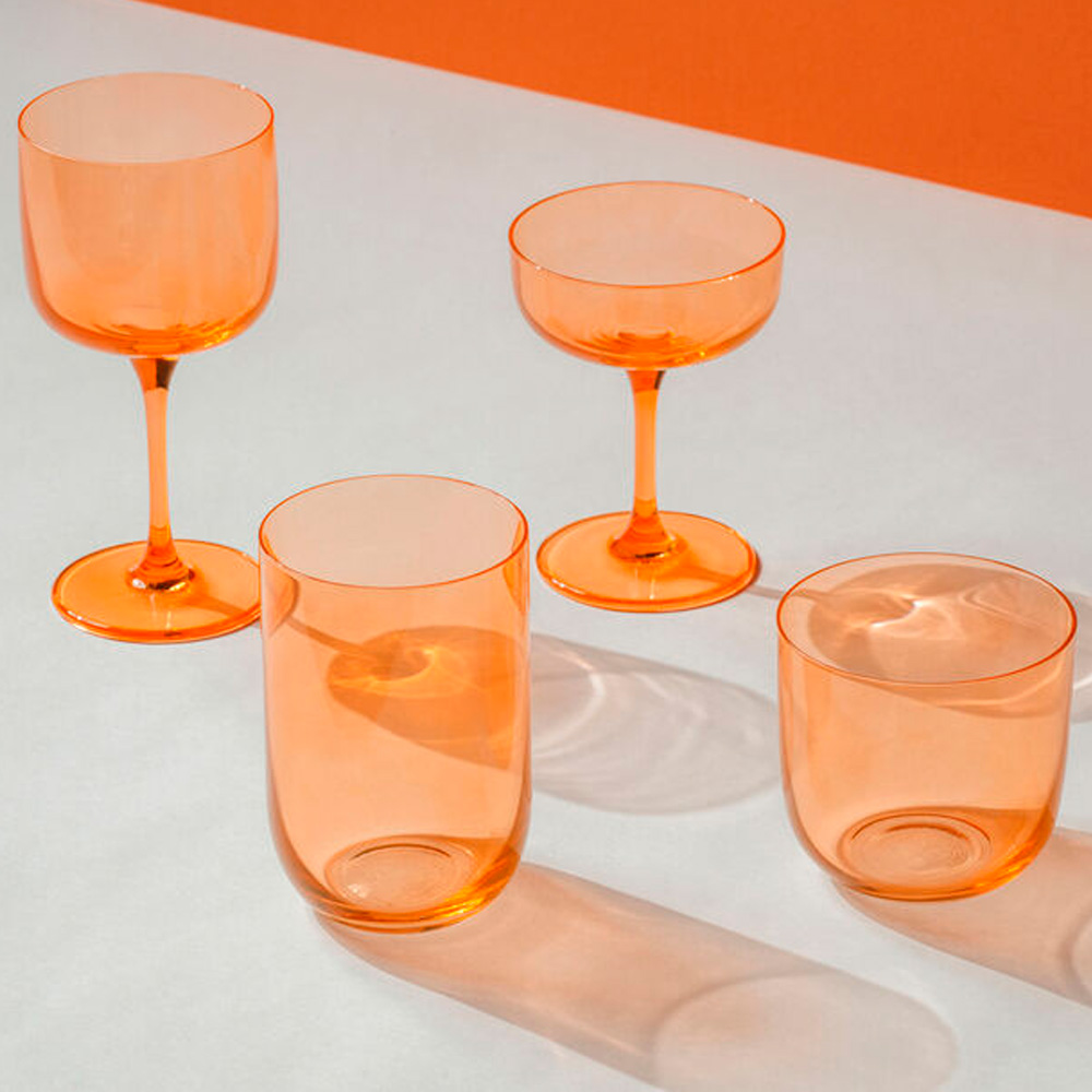 Vattenglas 28 cl 2-pack Apricot