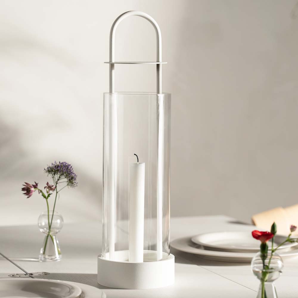 Lotus Stormlykta 44 cm Vit