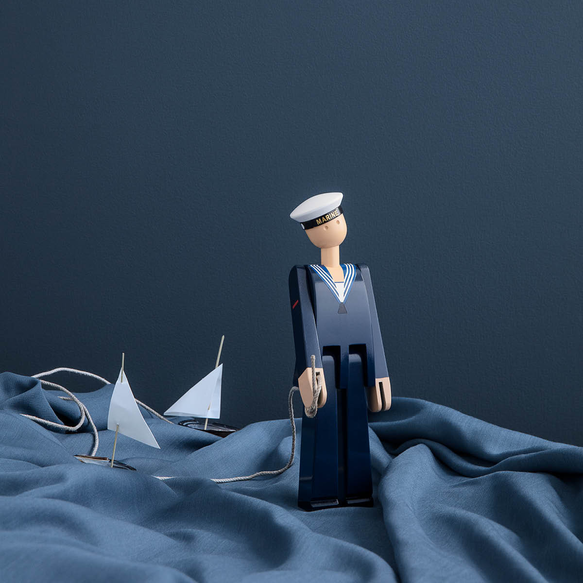 Marinsoldat Mörkblå/Vit