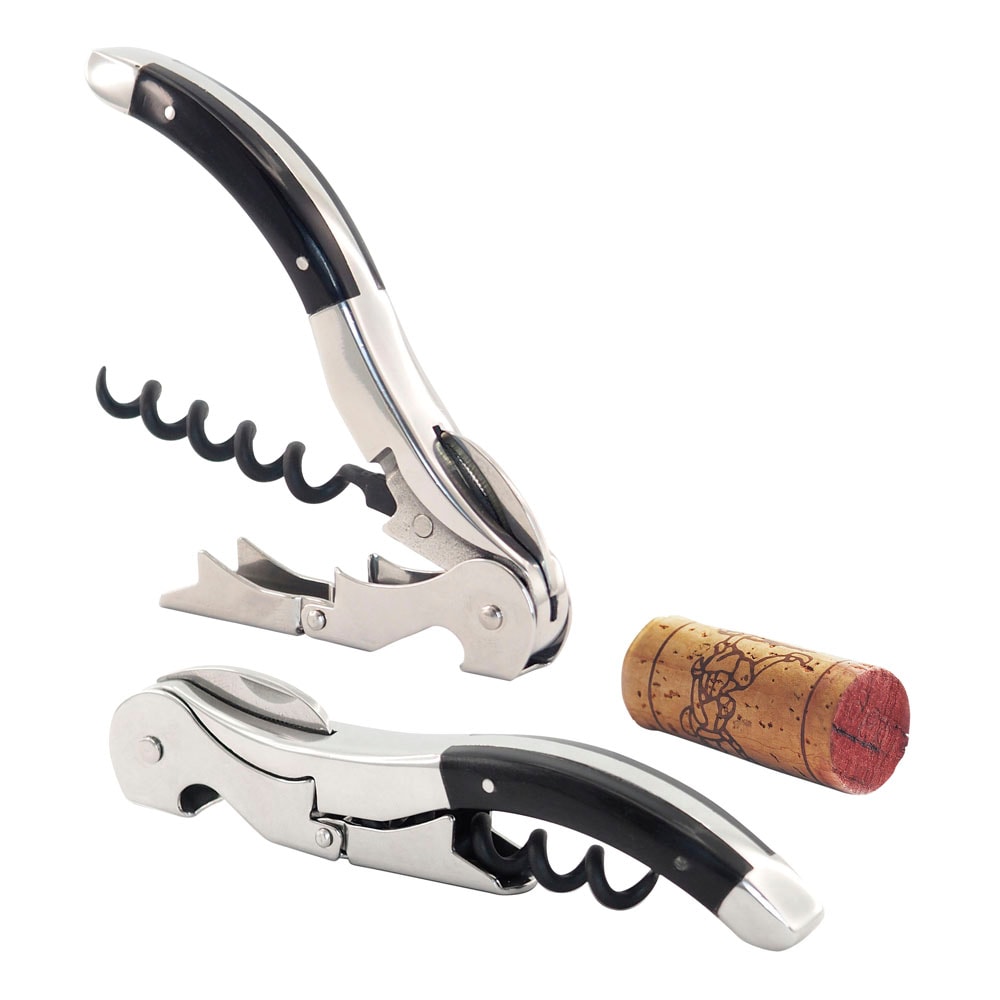 Vinöppnare Pulltaps Cordoba med läderhölster Svart