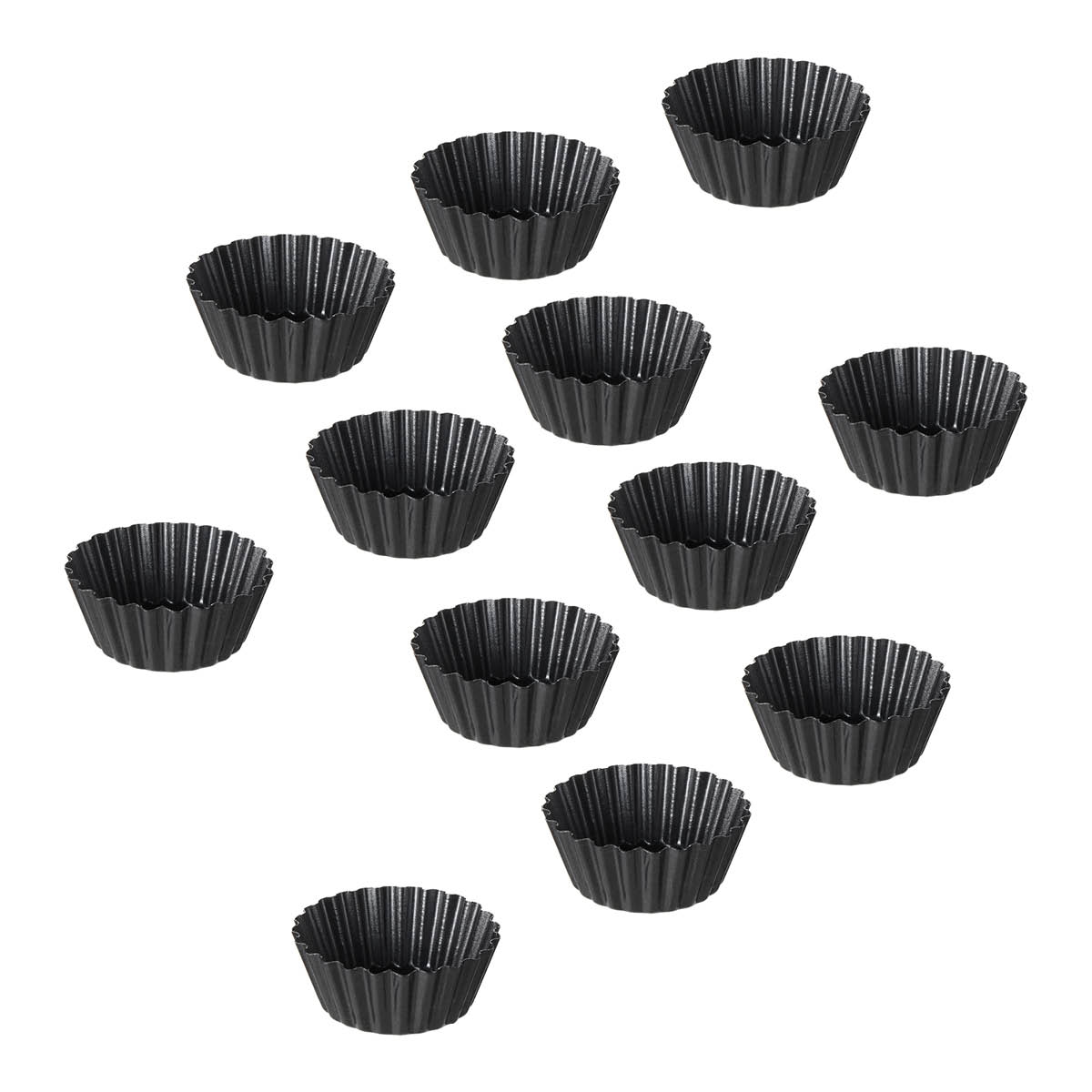 bAYk Mördegsform 6x2,5 cm 12-pack Grå