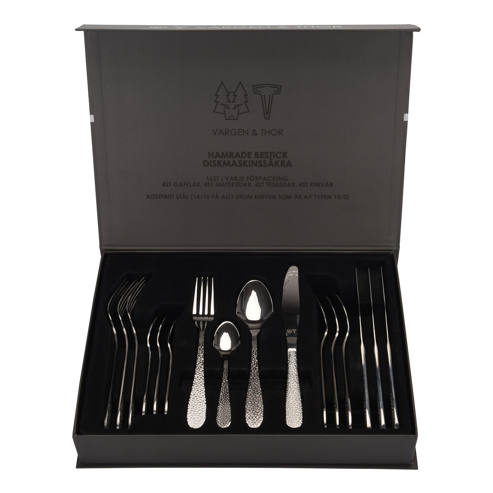 Bestickset 16-delar Gråfot Silver
