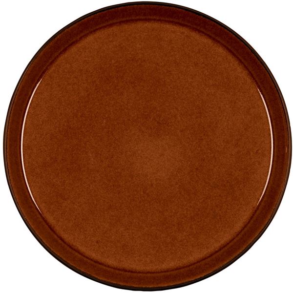 Tallrik Gastro 27 cm Svart/Bärnsten