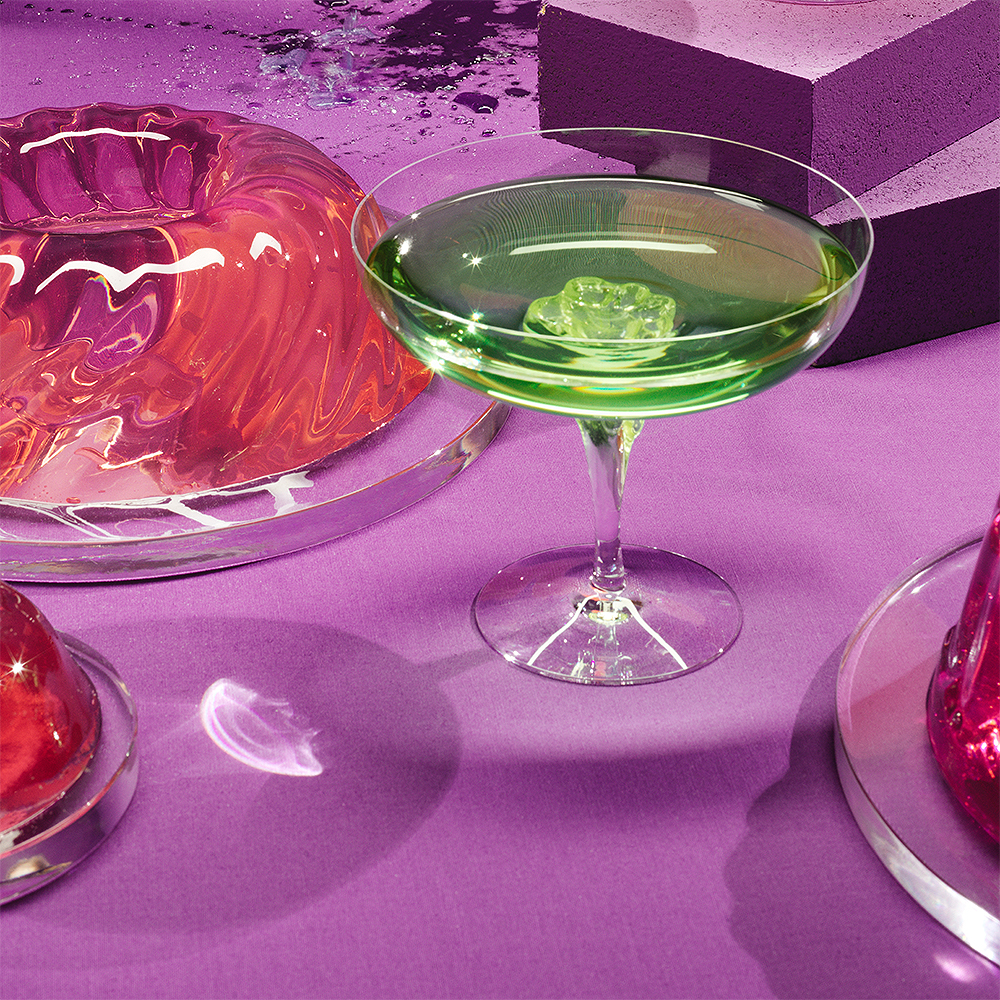 Sugar Dandy Champagneskål 32 cl Grön