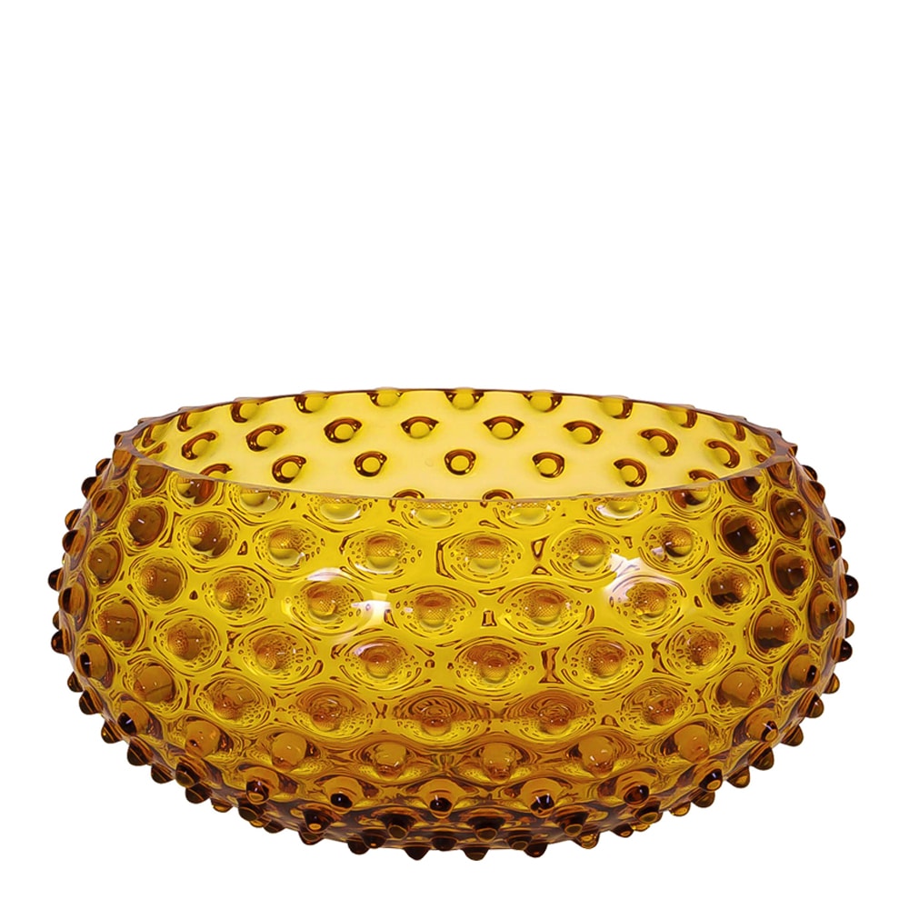 Hobnail Skål 23 cm Amber