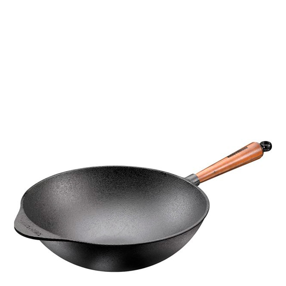 Wokpanna Handtag i Valnöt 32 cm