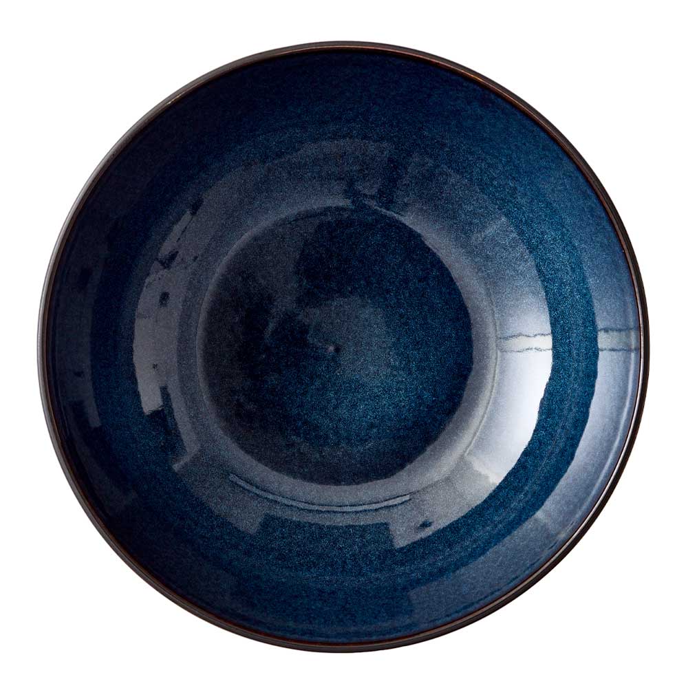 Salladsskål 30 cm Svart/Mörkblå