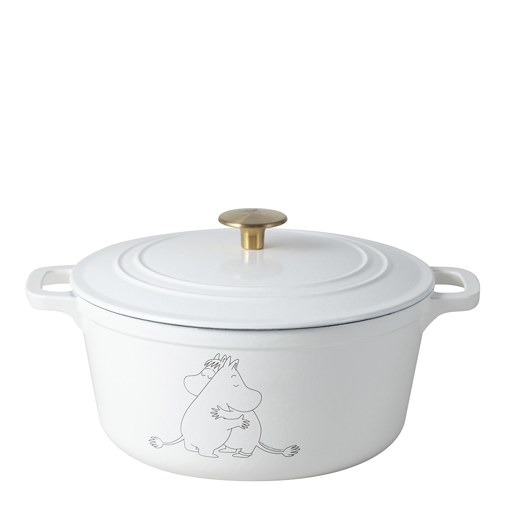 Mumin Gjutj&auml;rnsgryta 4,4 L Vit