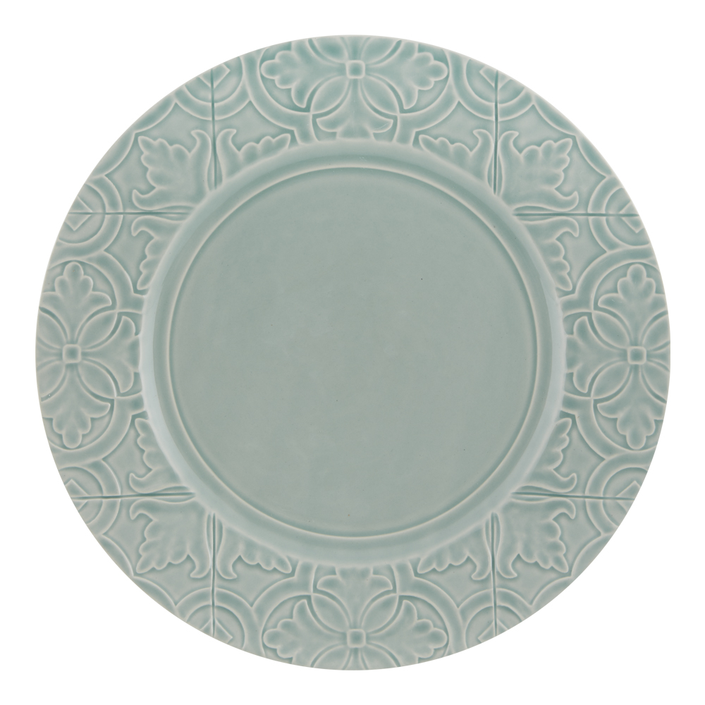 Rua Nova Tallrik flat 28 cm Aqua