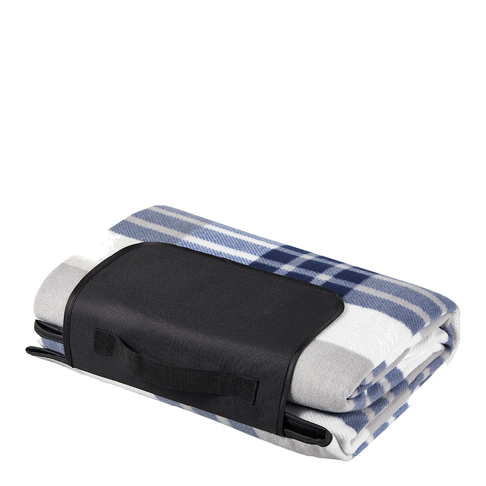 Innoutdoor Picknickfilt 200x145 cm Blå/Grå/Vit