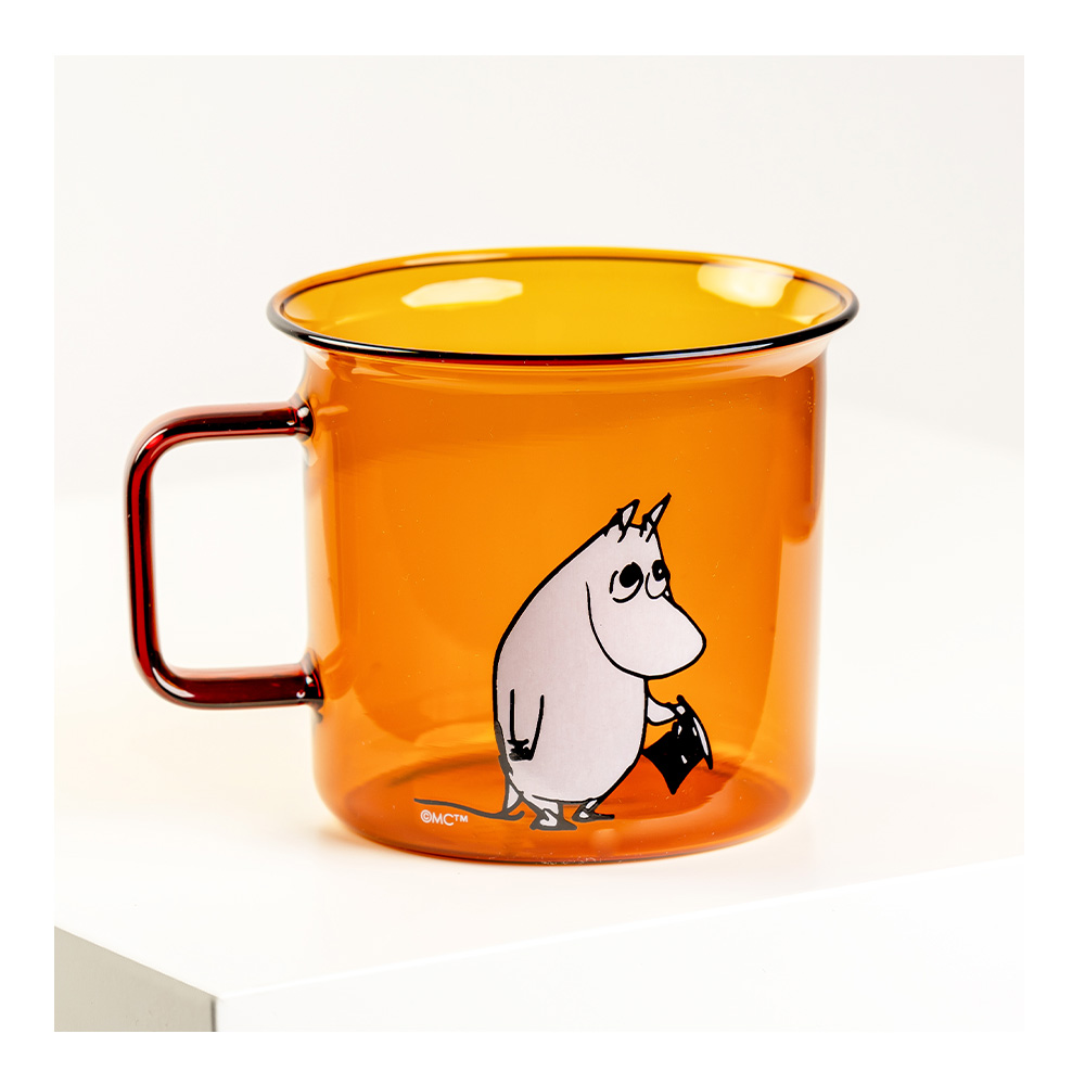 Mumin Glasmugg Muminpappan 35 cl Bärnsten