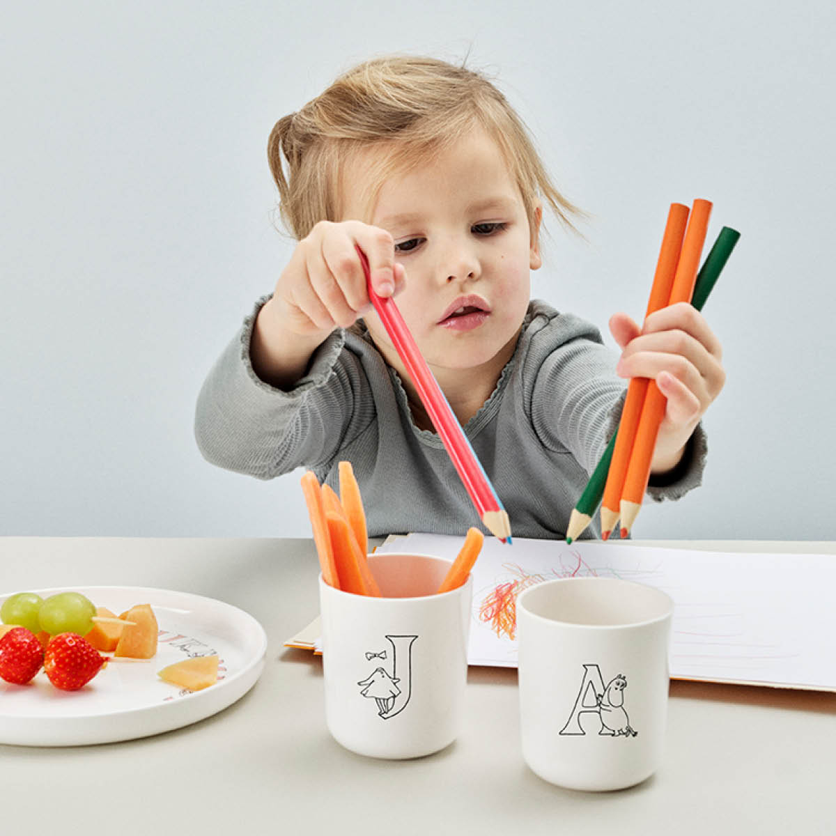 Moomin ABC Mugg 20 cl A Vit