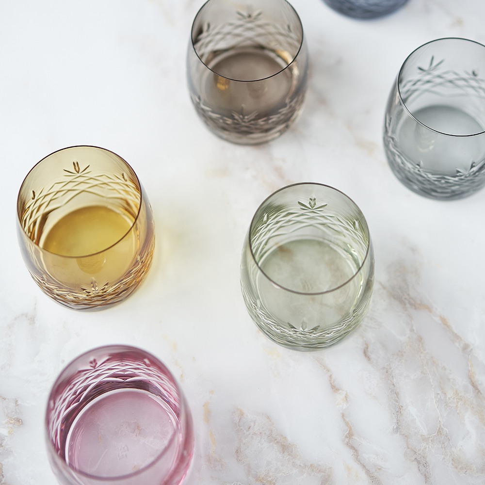 Crispy Aqua Glas 23 cl 2-pack Gul