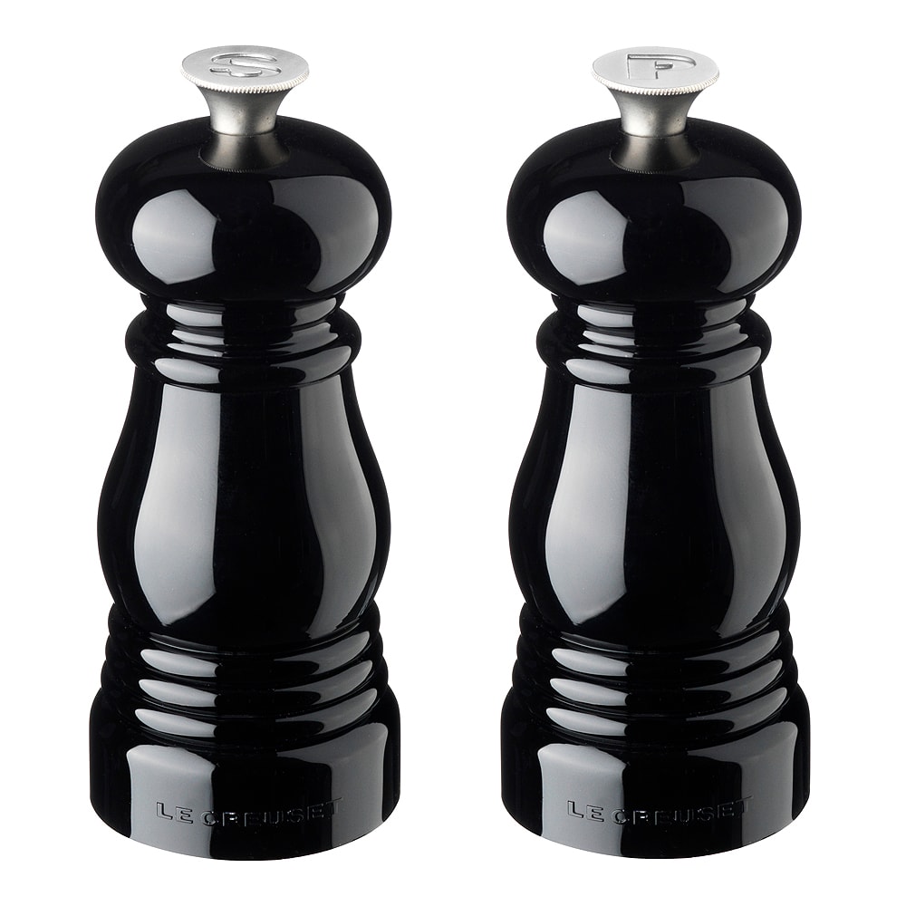 Salt- och pepparkvarnset 12 cm Svart blank