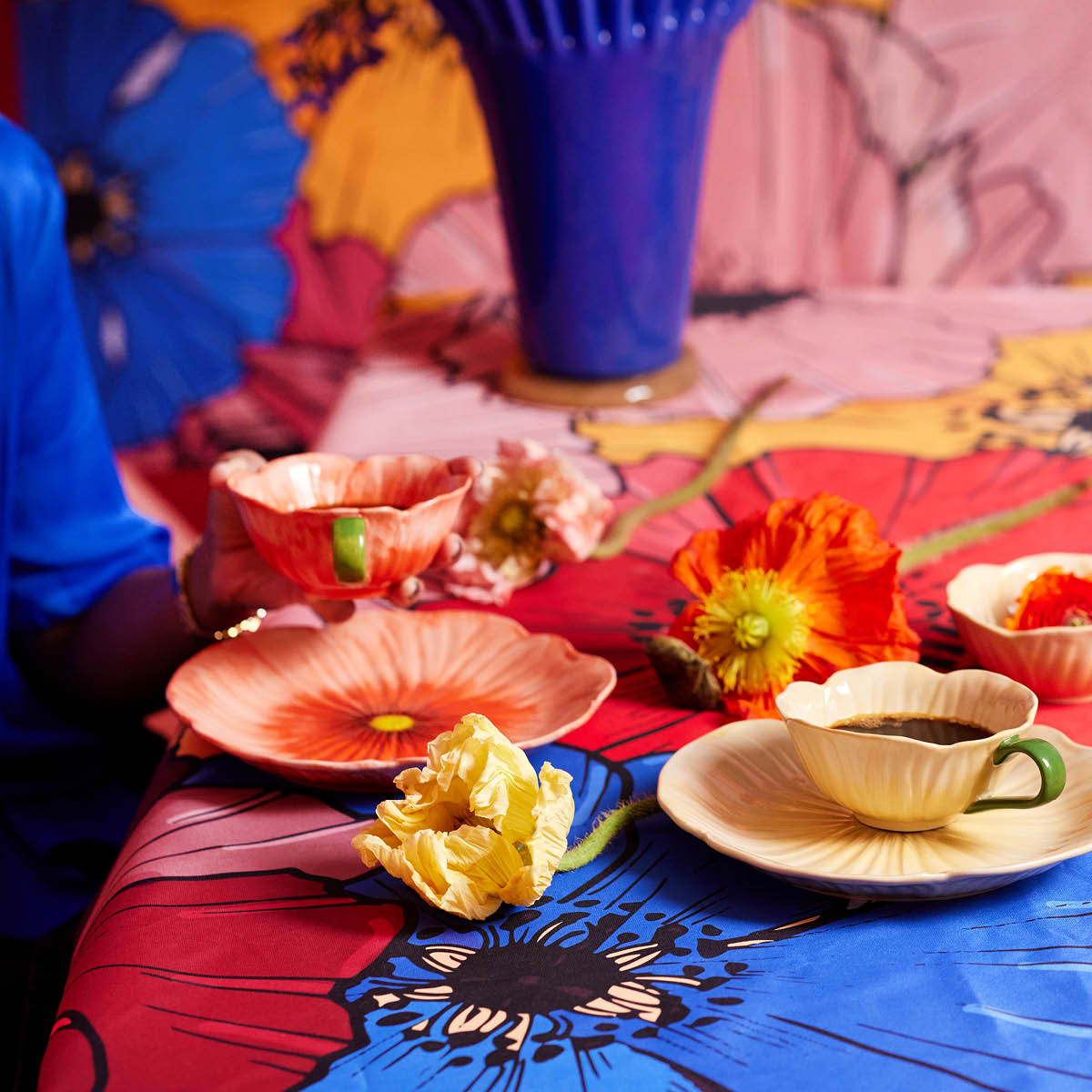 Poppy Assiett 21 cm R&ouml;d