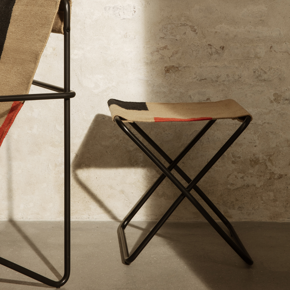 Dester Stool Hopfällbar Pall Svart med Block