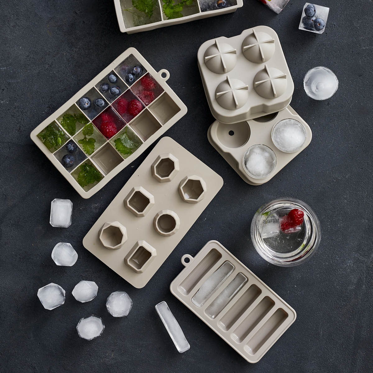 Isbitslåda 2-pack Grå