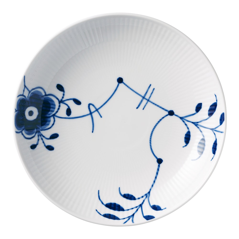 Blue Fluted Mega Tallrik djup 20 cm