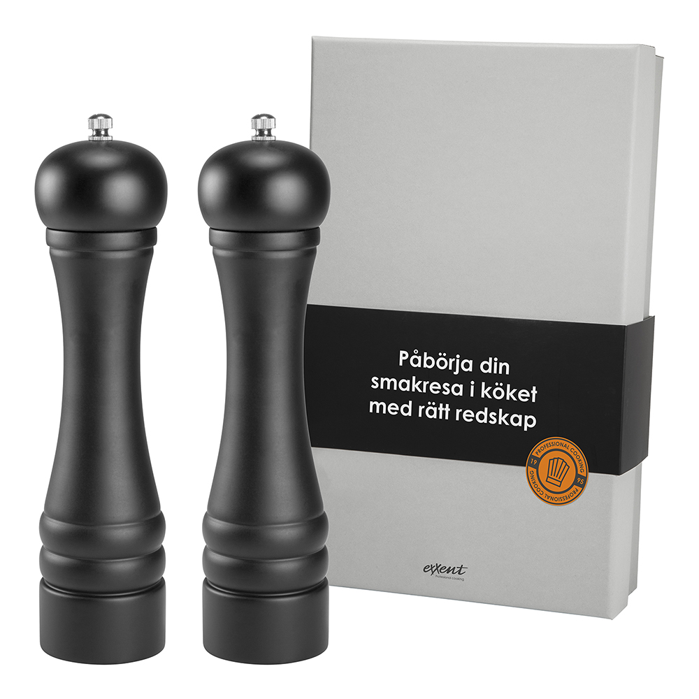 Salt- och Pepparkvarn Gåvoset 25 cm Svart