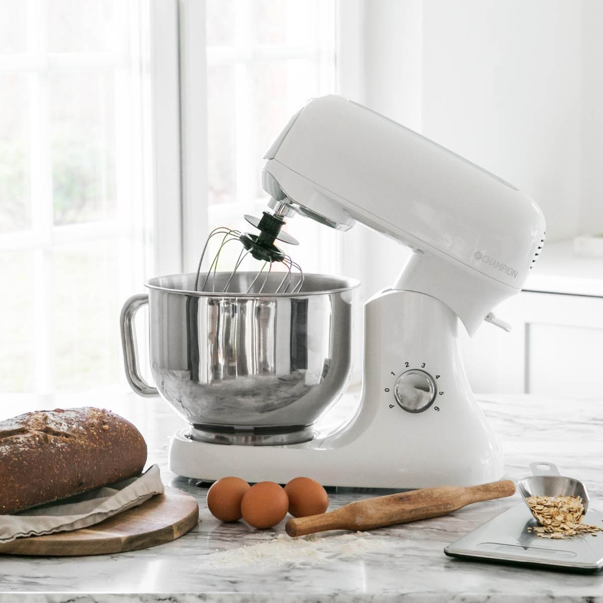 Köksmaskin Metall 1200W Vit