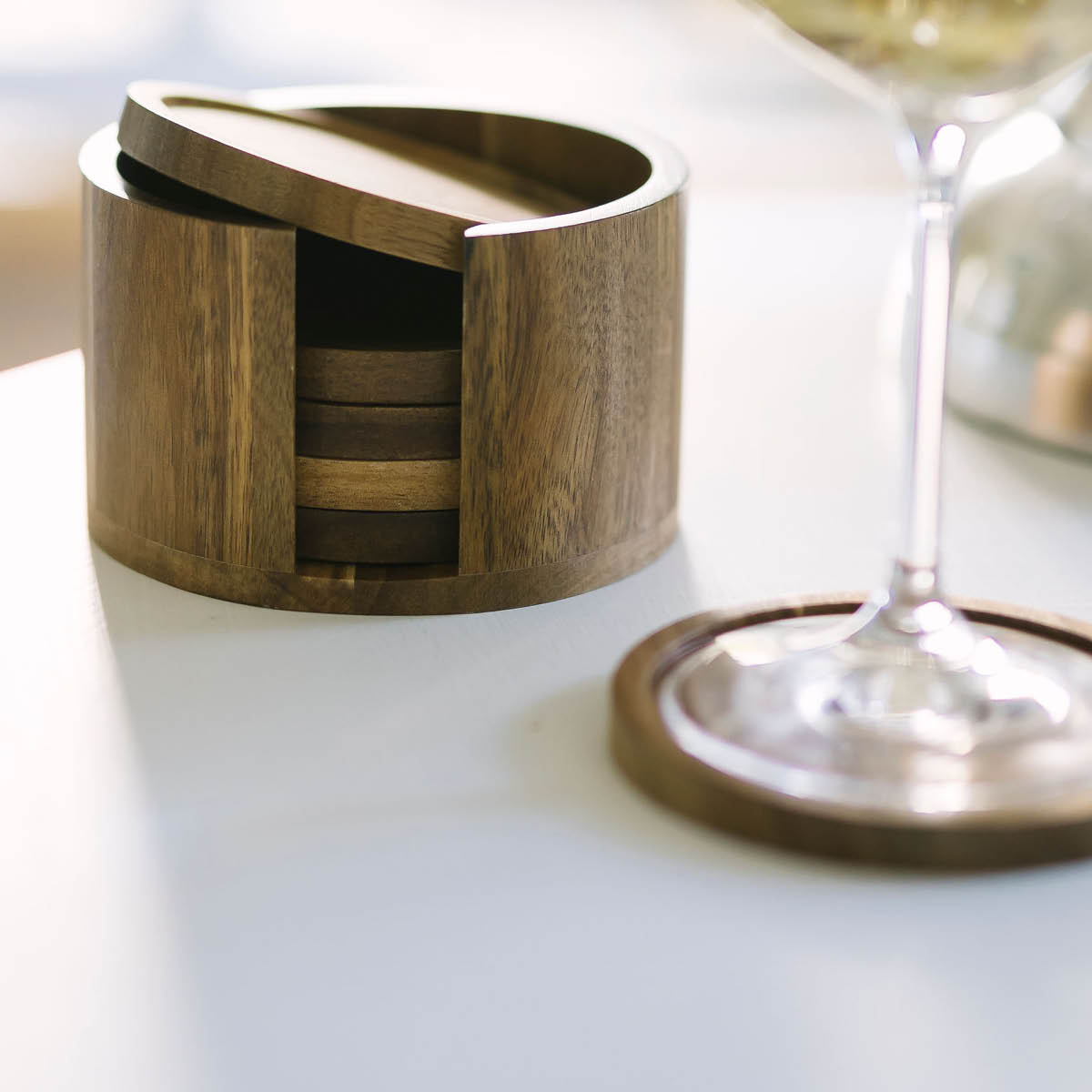 Gota Glasunderlägg Akacia 6-pack