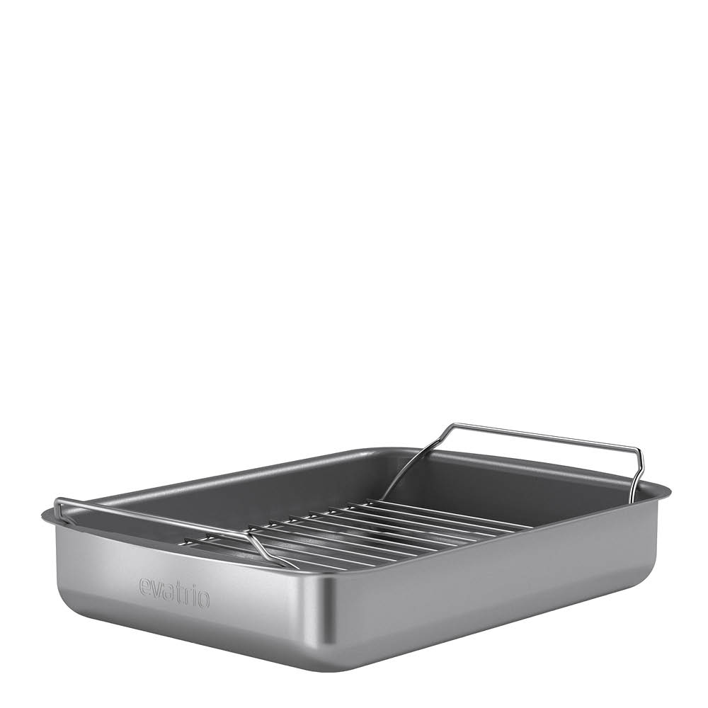 Professional Långpanna med galler 30x22 cm Grå