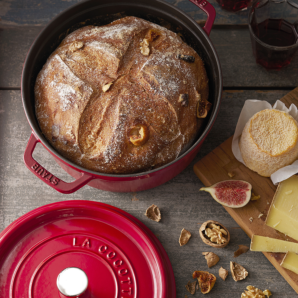 Gryta 3,8 L rund Röd