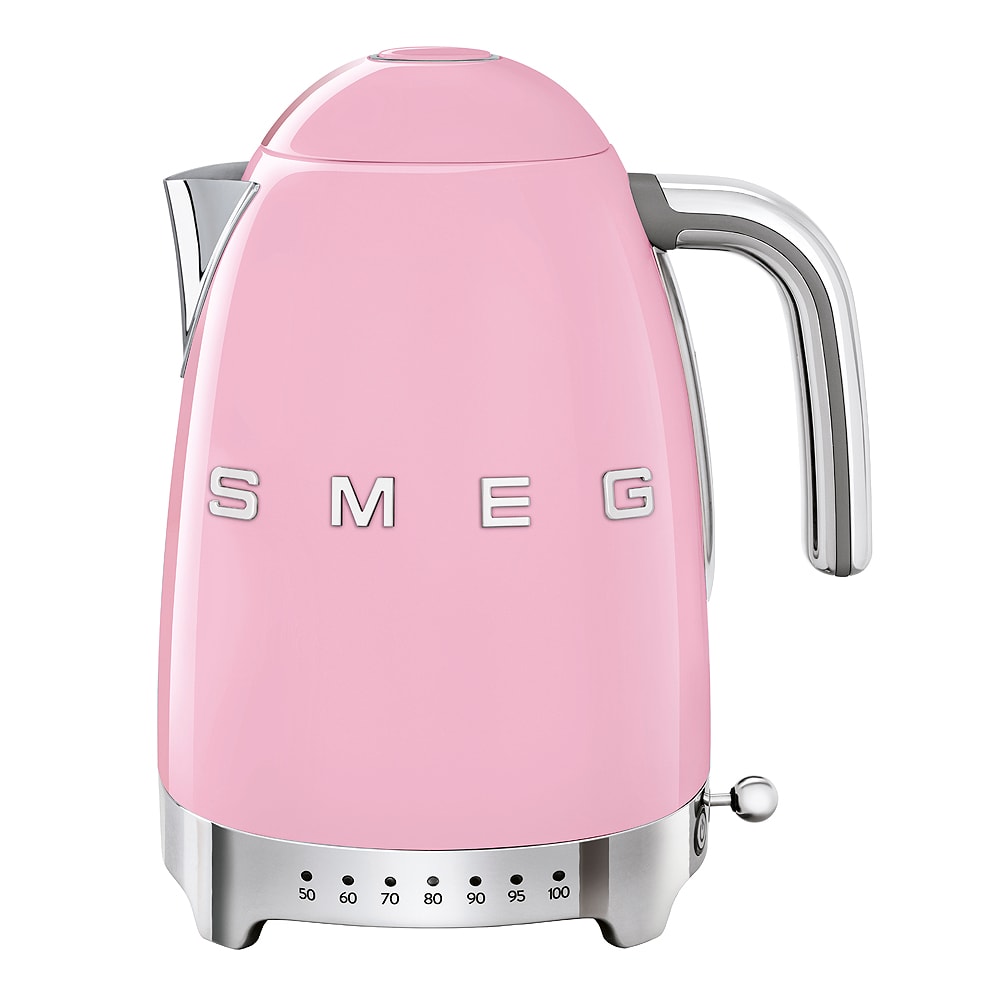 Smeg 50's Style Vattenkokare 7 temperaturer 1,7 L Rosa