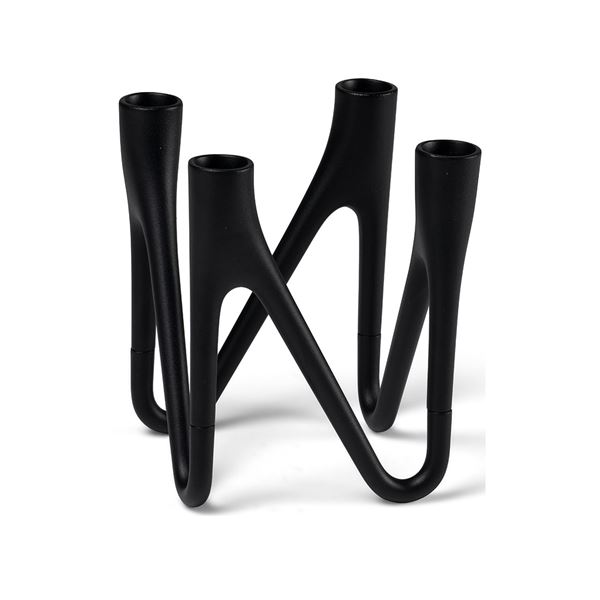 Roots Ljusstake 4 ljus Svart