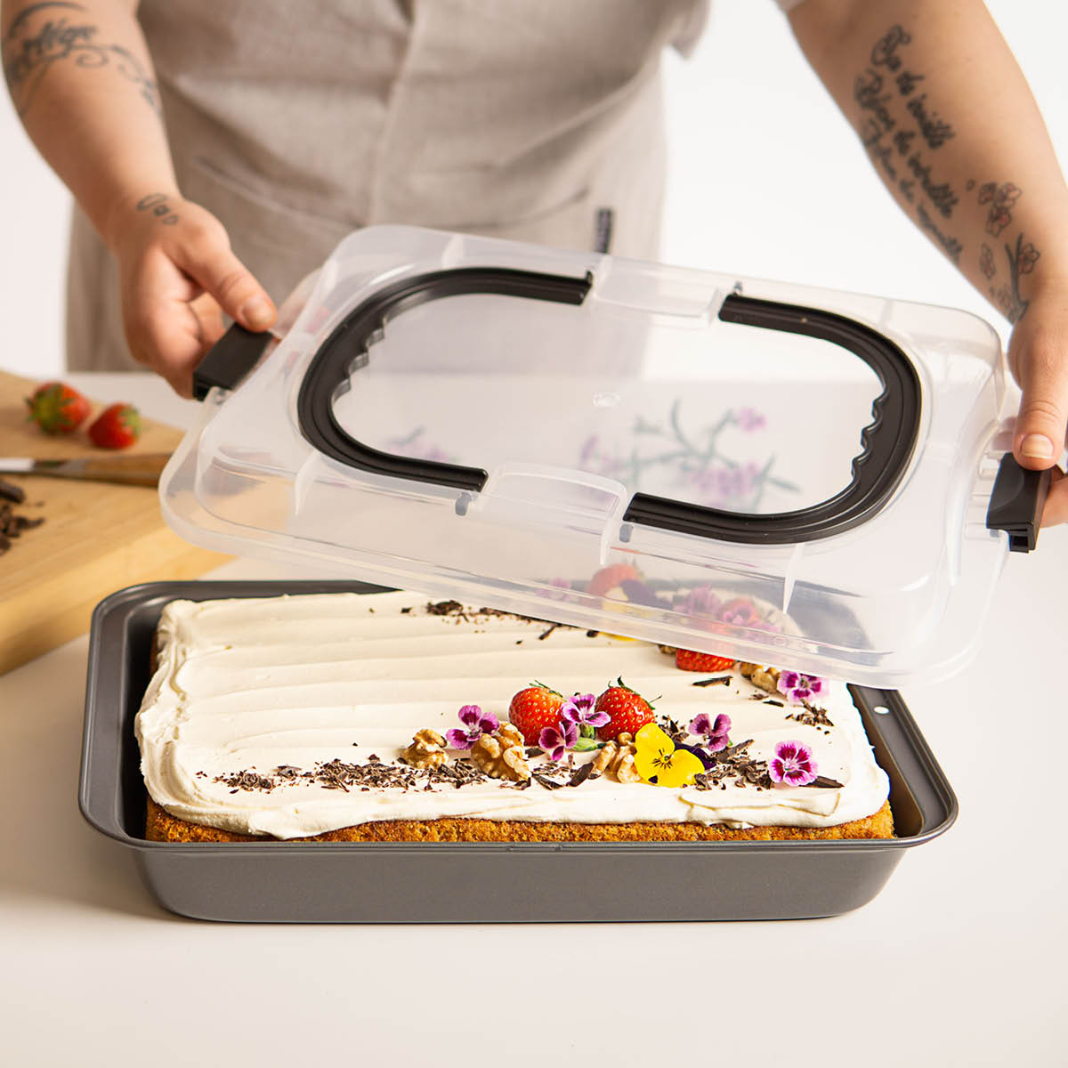 bAYk Bakform M/Lock 38x25 cm 3,5 L Kolstål