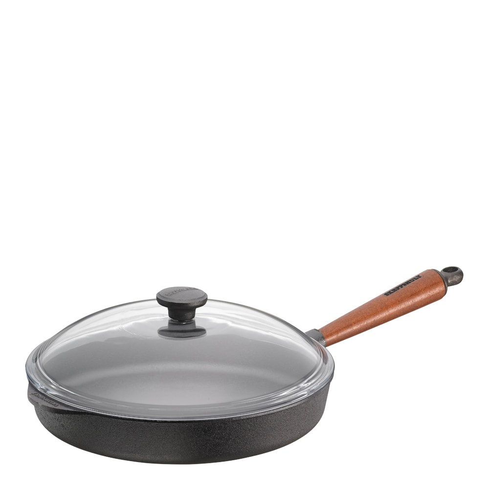 Traditional Trakt&ouml;rpanna med glaslock/tr&auml;handtag 28 cm