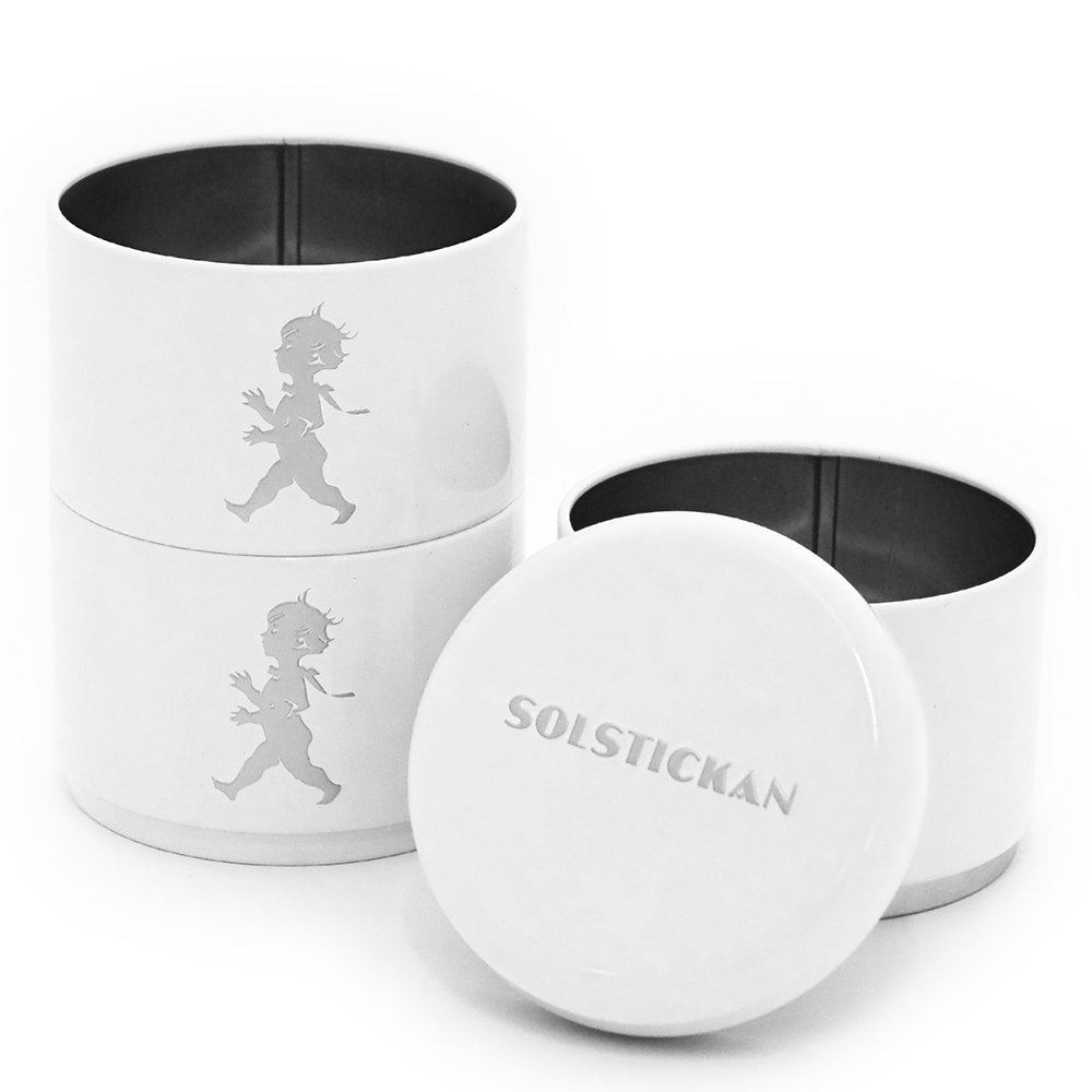 Tredelad Förvaringsburk Vit