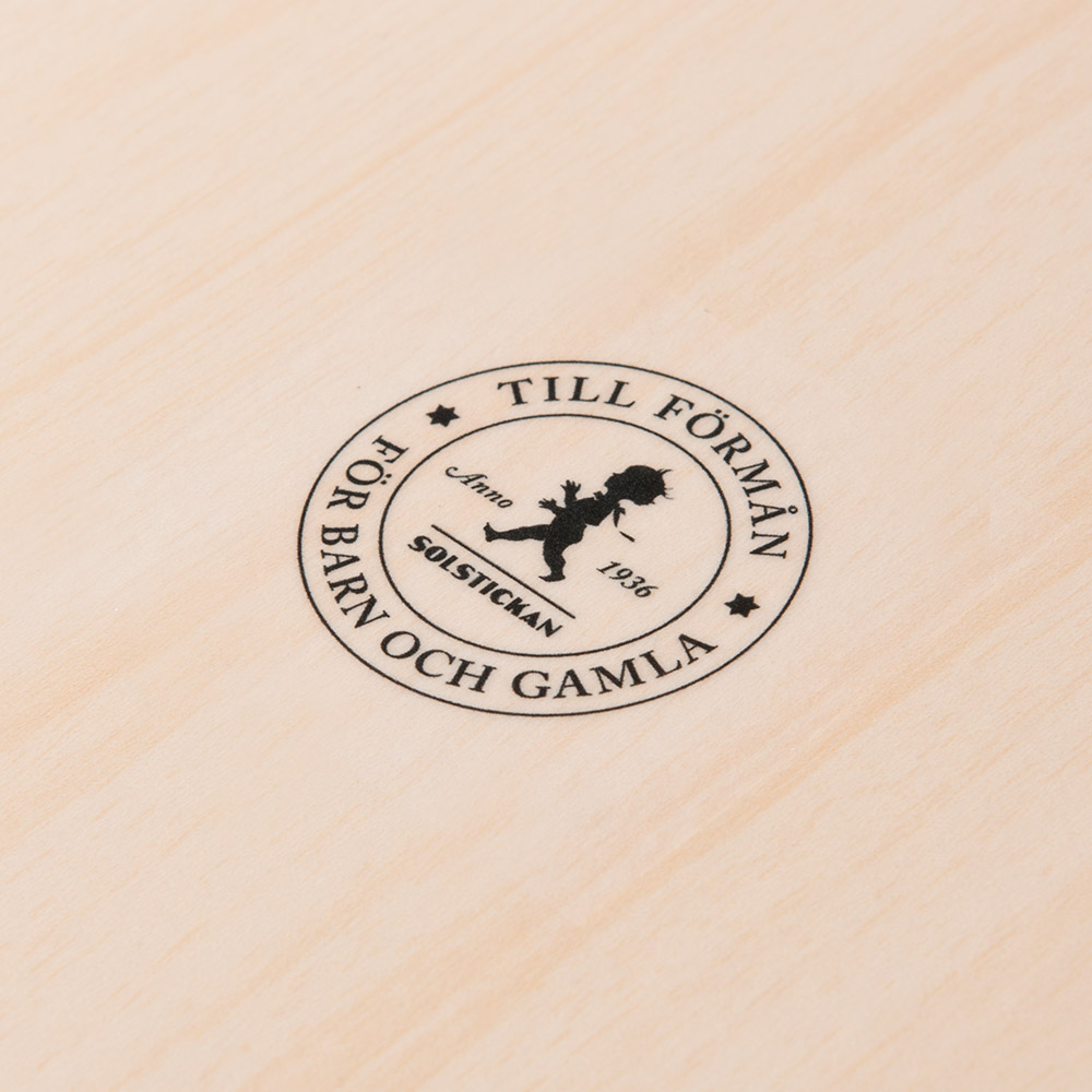 Bricka 27x20 cm Svart repeterande