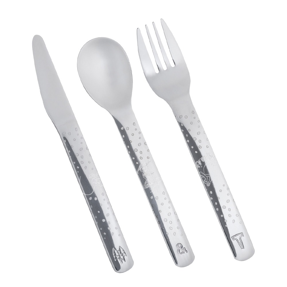 Lupo Barnbestick Pippi 9 delar Rostfri