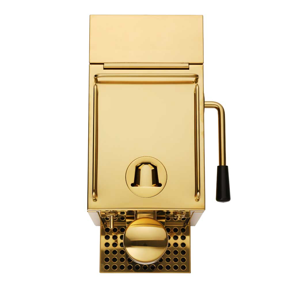 Espressomaskin för kapslar Mässing