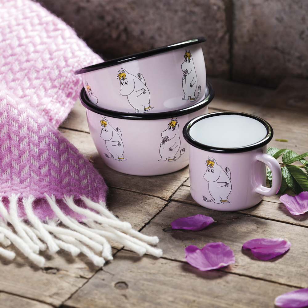 Mumin Emaljmugg Snorkfröken 25 cl Rosa