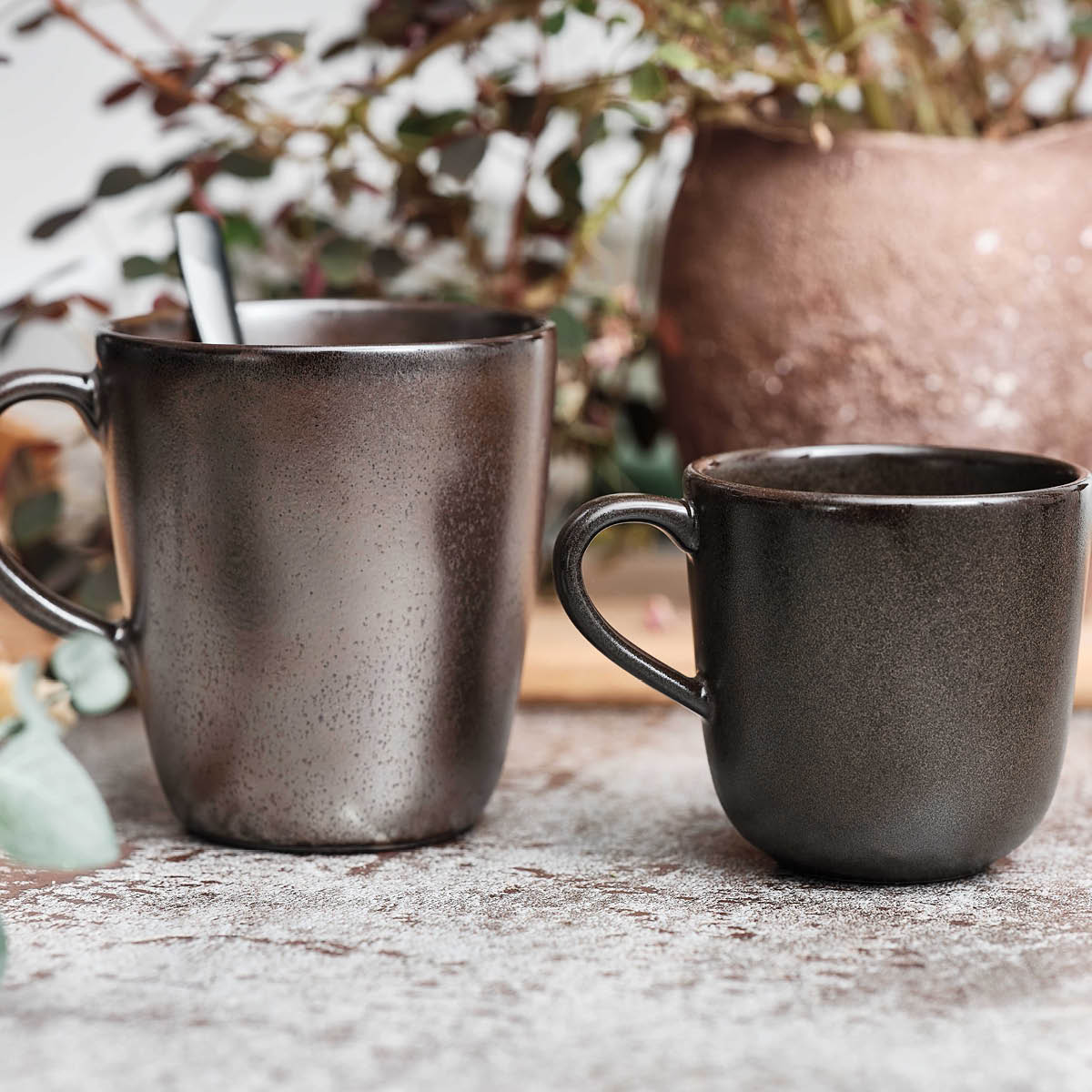 Raw Kaffemugg 20 cl Metallic Brown