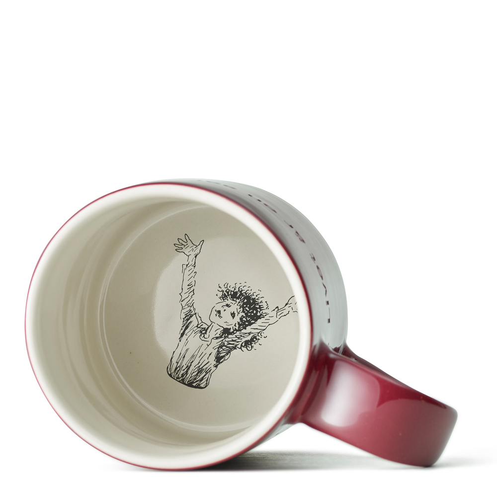 Astrid Lindgren Mugg Vinröd Livet är en sak