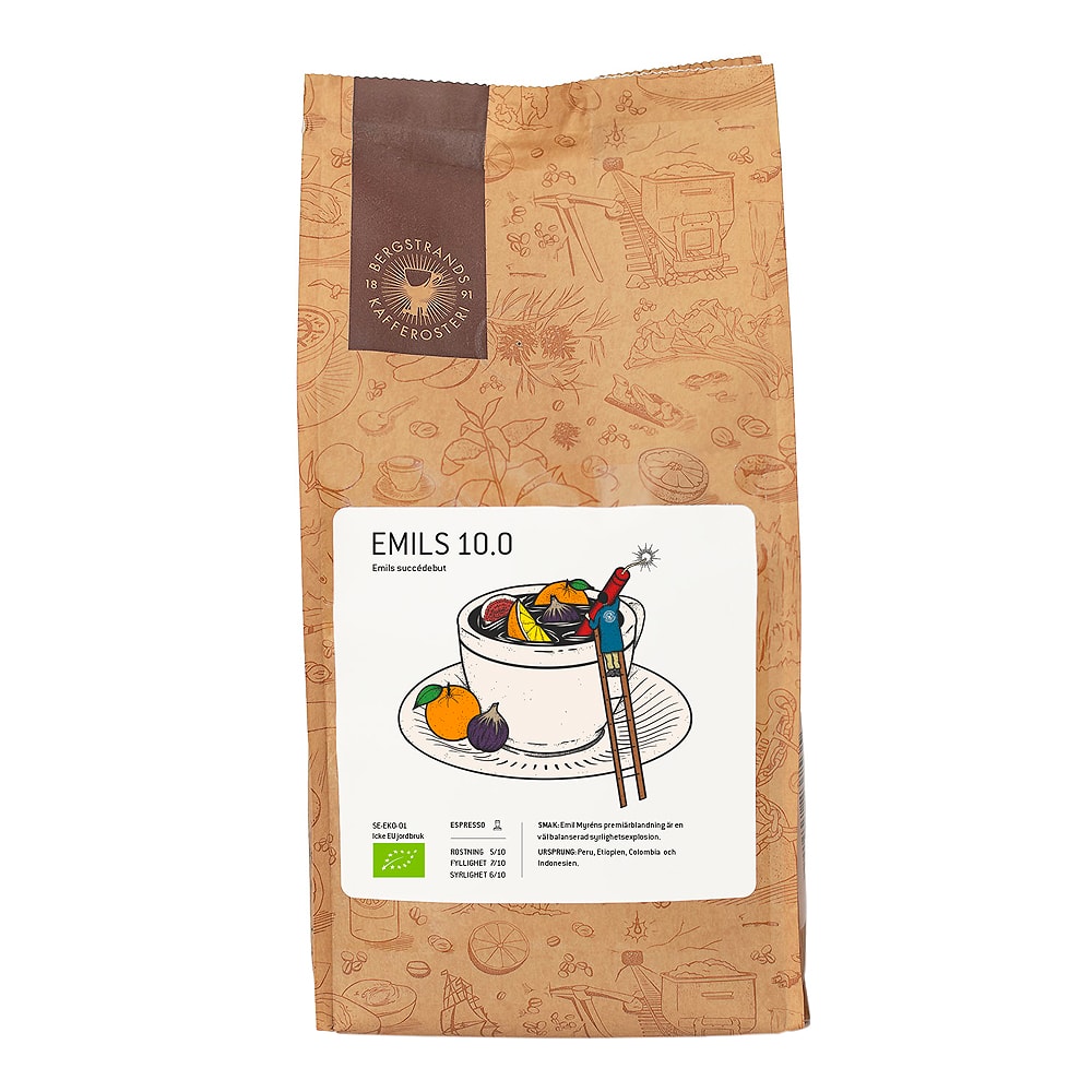 Espressobönor Emils 10.0 Eko 1 kg