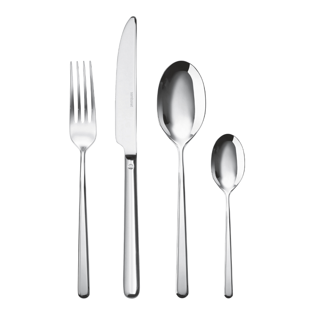 Linear Bestickset 24 delar Rostfri