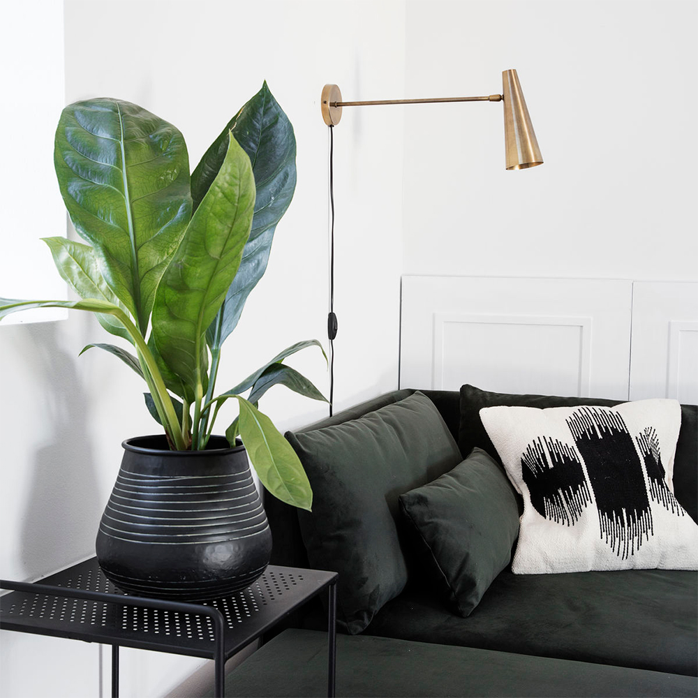 Precise Vägglampa 47 cm Mässing