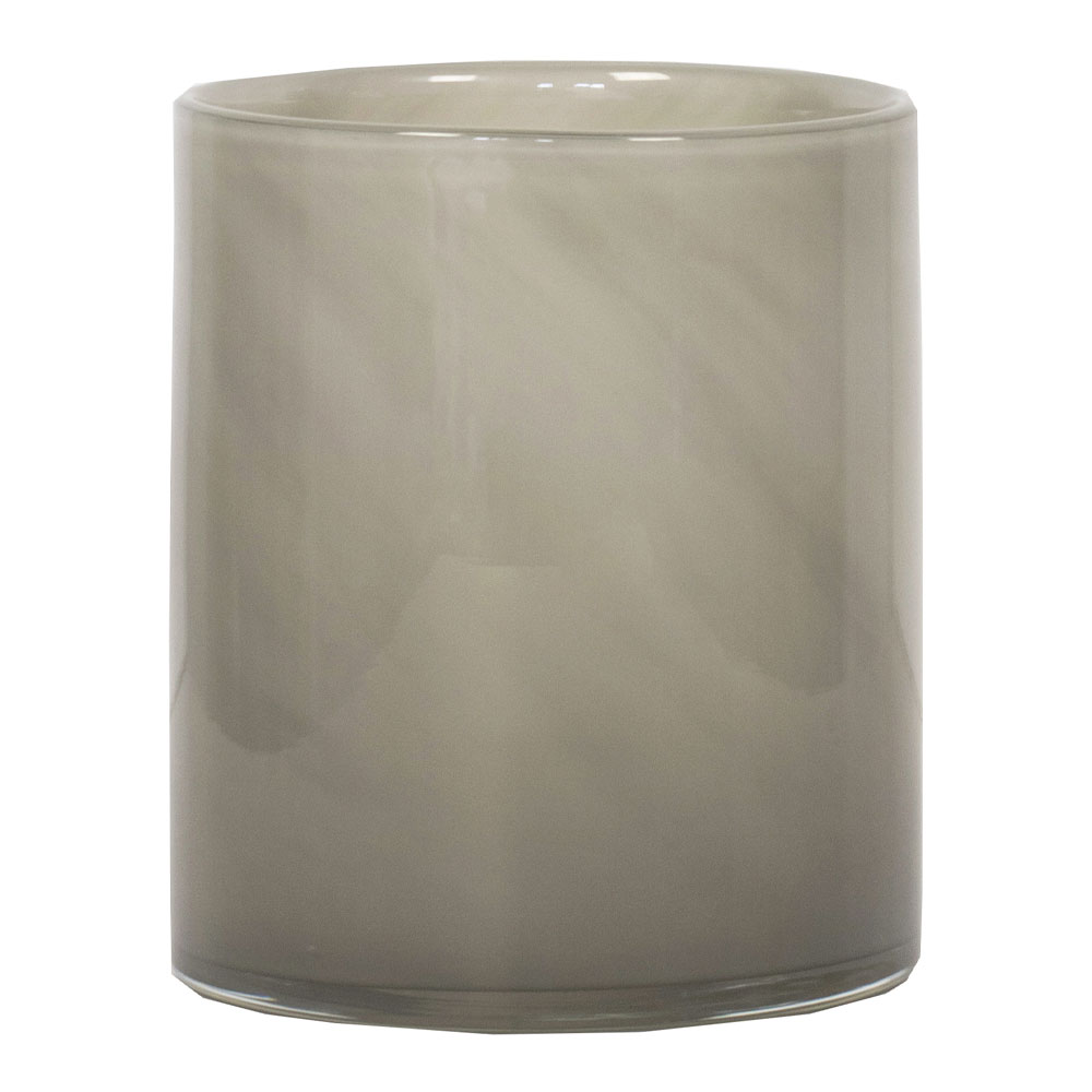 Lyric Ljuslykta Glas 12x14 cm Varm Grå