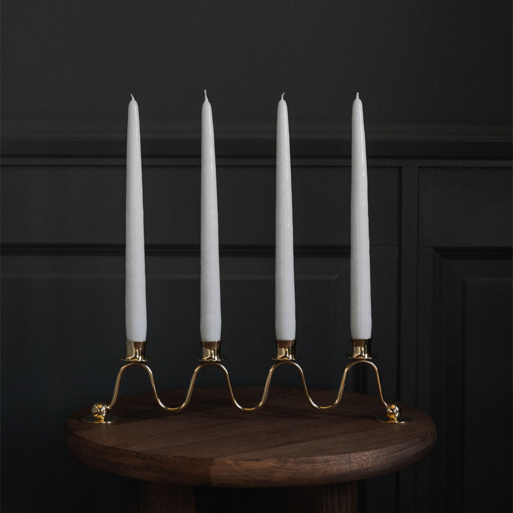 Lignano Sabbiadoro 4 Ljusstake 39 cm Guld